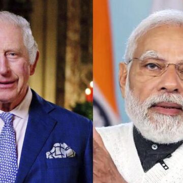 PM Modi meets King Charles after the signing of a free trade agreement