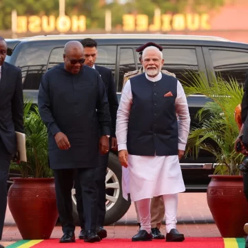 Prime Minister Modi honors Kwame Nkrumah, the founding President of Ghana
