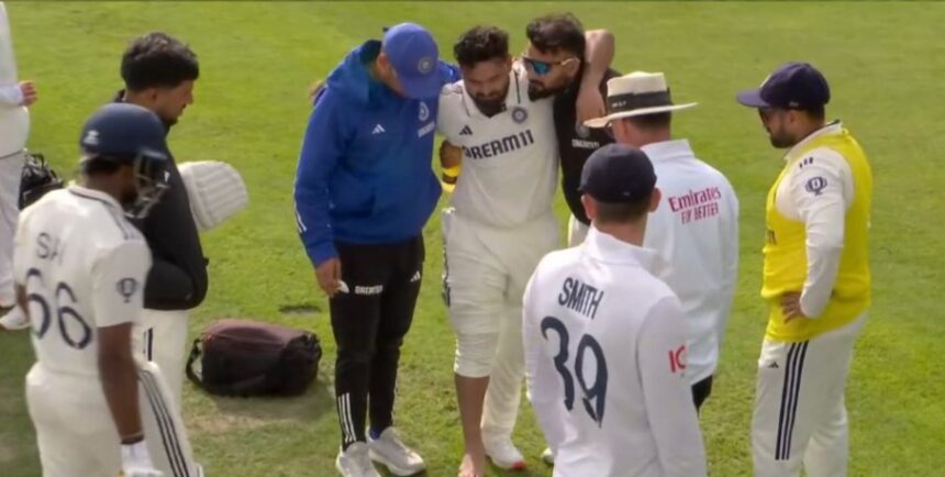 Rishabh Pant Retires Hurt in 4th Test After Foot Injury in Reverse Sweep Attempt