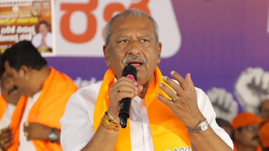 Bengaluru BJP MLA Byrathi Basavaraj has charged in connection with murder of a rowdy