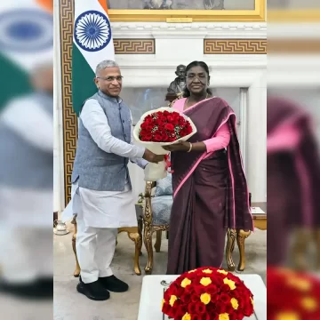 Deputy Chairman of Rajya Sabha Meets President after Jagdeep Dhankhar’s Resignation