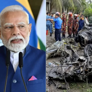‘Profoundly Distressed’: PM Modi Offers Condolences on Bangladesh Plane Crash