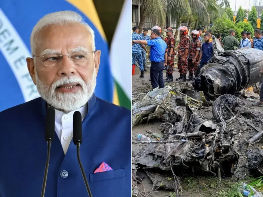 ‘Profoundly Distressed’: PM Modi Offers Condolences on Bangladesh Plane Crash