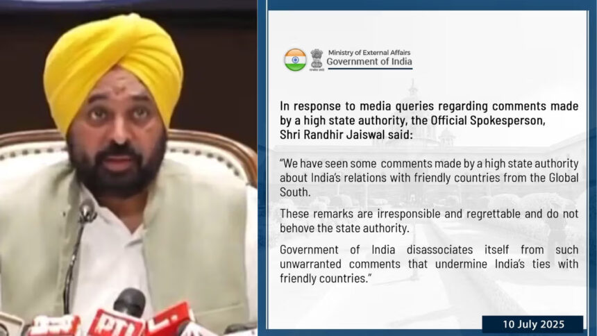 mea-hits-back-at-bhagwant-mann-over-remarks-on-pms-foreign-trips-1752165272869-16_9 Punjab CM criticizes PM Modi’s overseas trips; the MEA labels the comments as ‘irresponsible’