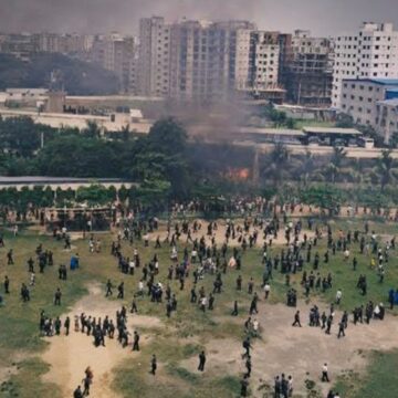 Bangladesh Air Force aircraft crashes on a college campus in Dhaka