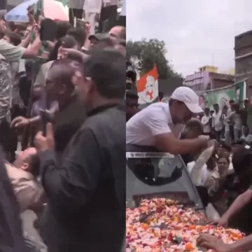 Rahul Gandhi’s Vehicle Injures Policeman During Bihar Yatra, BJP Slams Congress