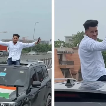 Black SUVs Cause Chaos on Gurugram-Delhi Highway with Loud Music and Stunts