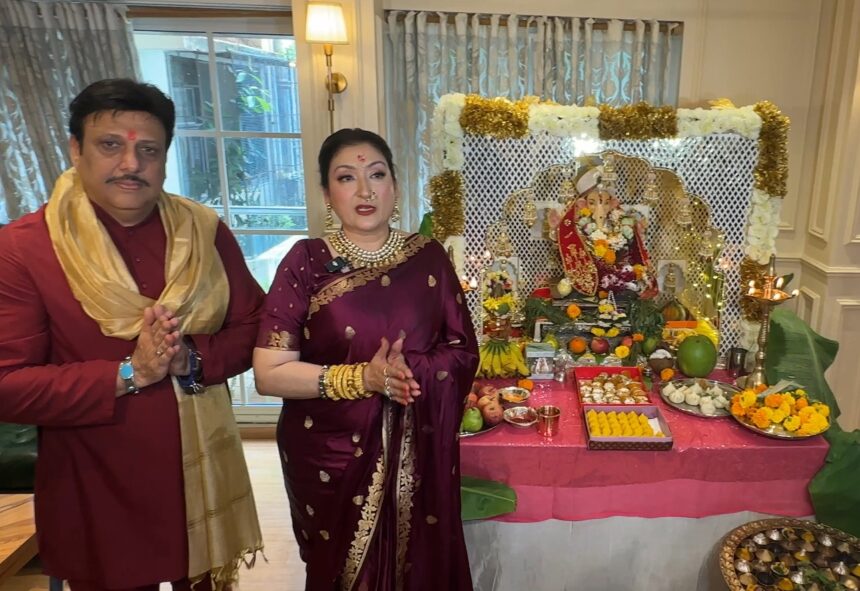Govinda Celebrates Ganesh Chaturthi with Sunita Ahuja, Addresses Divorce Rumors Indirectly