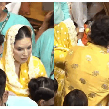 Sunny Leone Visits Lalbaugcha Raja With Family to Seek Ganpati Bappa’s Blessings