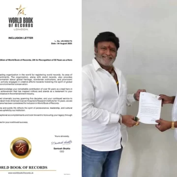Nandamuri Balakrishna Honored by World Book of Records UK for 50 Glorious Years in Cinema