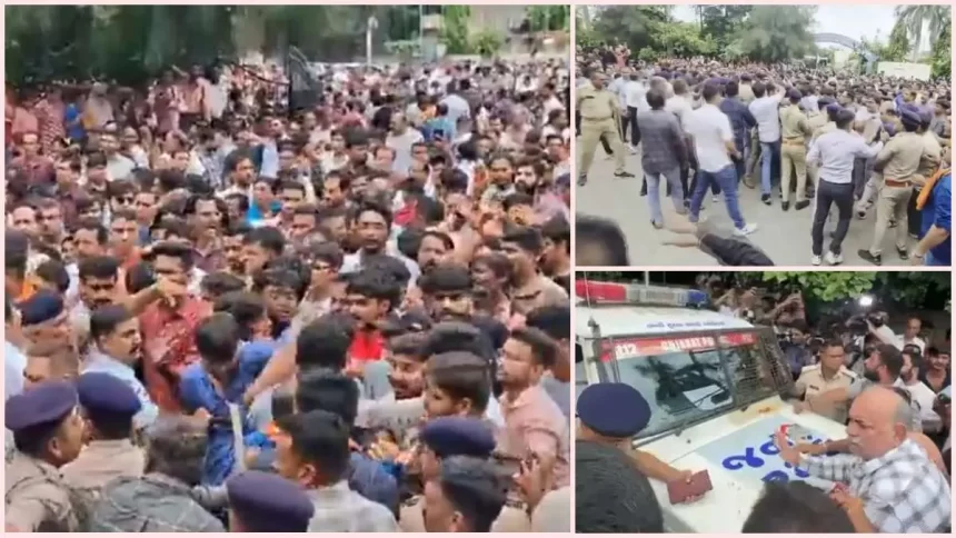 Class 10 Student Fatally Stabbed by Junior in Ahmedabad, Protests Erupt Outside School