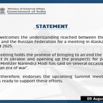 India welcomes US-Russia Summit in Alaska on August 15