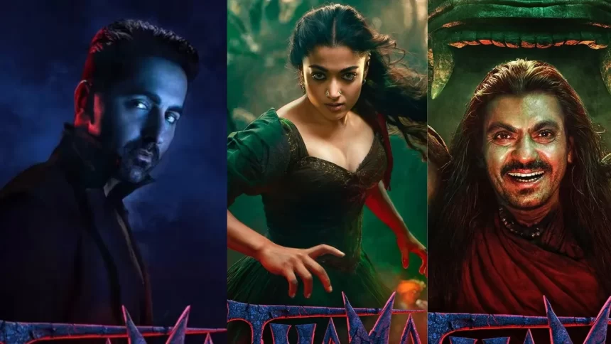 Ayushmann Khurrana and Rashmika Mandanna Embrace Gothic Look in First Poster of Thama