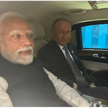 PM Modi, Putin Travel Together Ahead of Bilateral Talks at SCO Summit in Tianjin