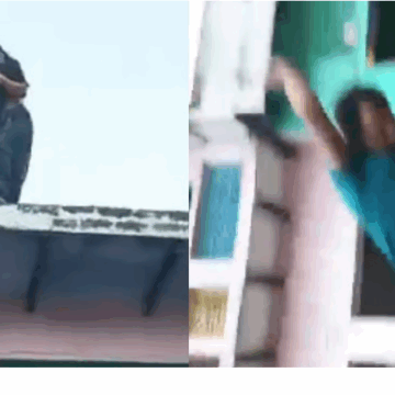 Aligarh Woman Jumps Off Roof Over Dowry Harassment, Thrashed by In-Laws in Shocking Video