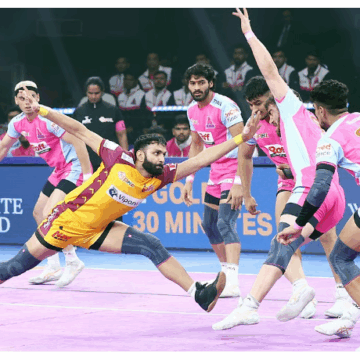Telugu Titans Beat Jaipur Pink Panthers 37-32 to Claim First Win of Pro Kabaddi League Season 12