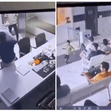 Jhansi Doctor Brutally Attacked by Mob Inside Hospital; 11 Slaps in 6 Seconds Caught on CCTV