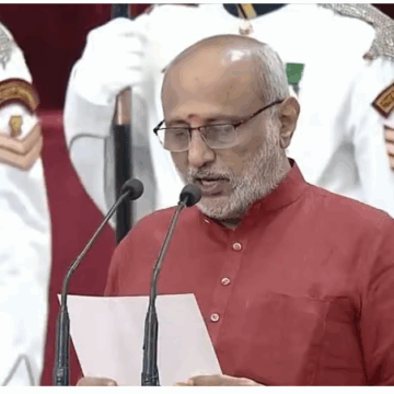 CP Radhakrishnan Sworn In As 15th Vice President Of India At Rashtrapati Bhawan
