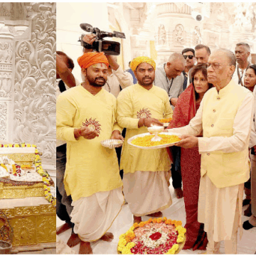 Mauritius PM Navinchandra Ramgoolam Offers Prayers at Shri Ram Janmabhoomi Temple in Ayodhya