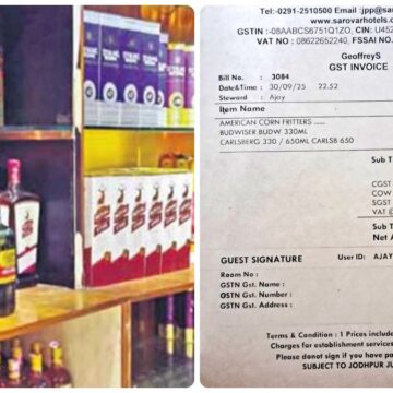 Viral Bar Bill in Rajasthan Shows 20% “Cow Cess” on Liquor, Sparks Public Outcry